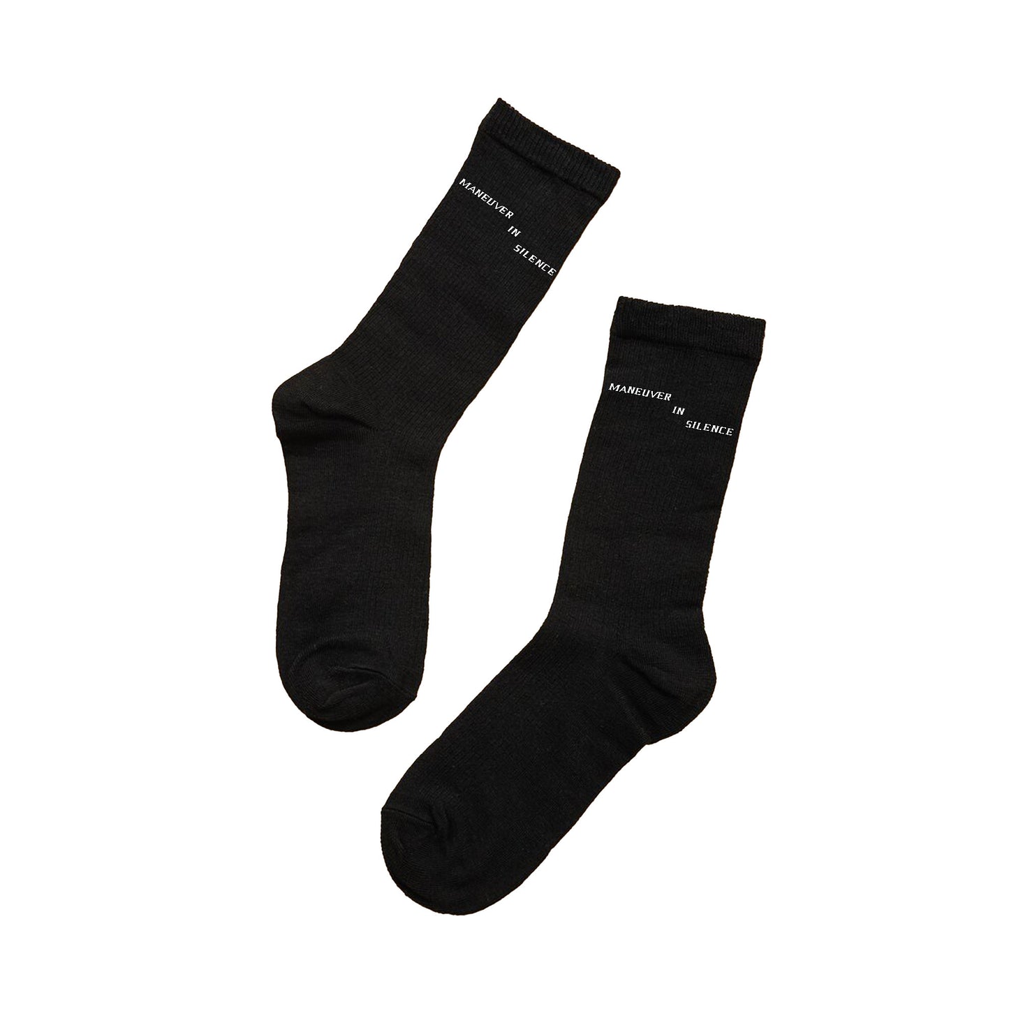 Silent Walker Socks (Black/White)