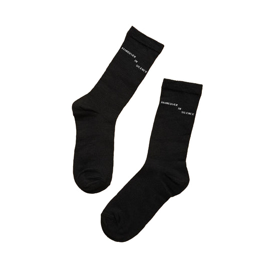 Silent Walker Socks (Black/White)